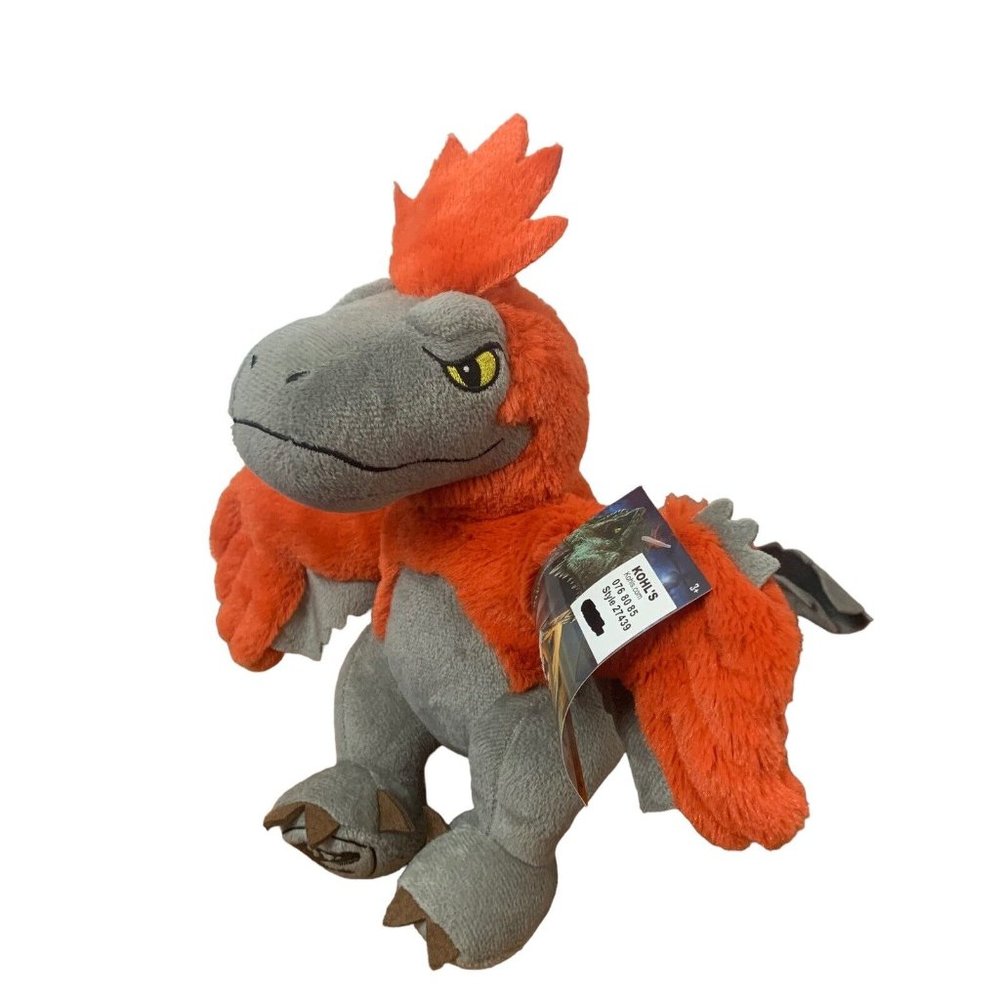 Jurassic World Dominion Pyroraptor Dinosaur Raptor Plush 9" Just Play W/ TAG